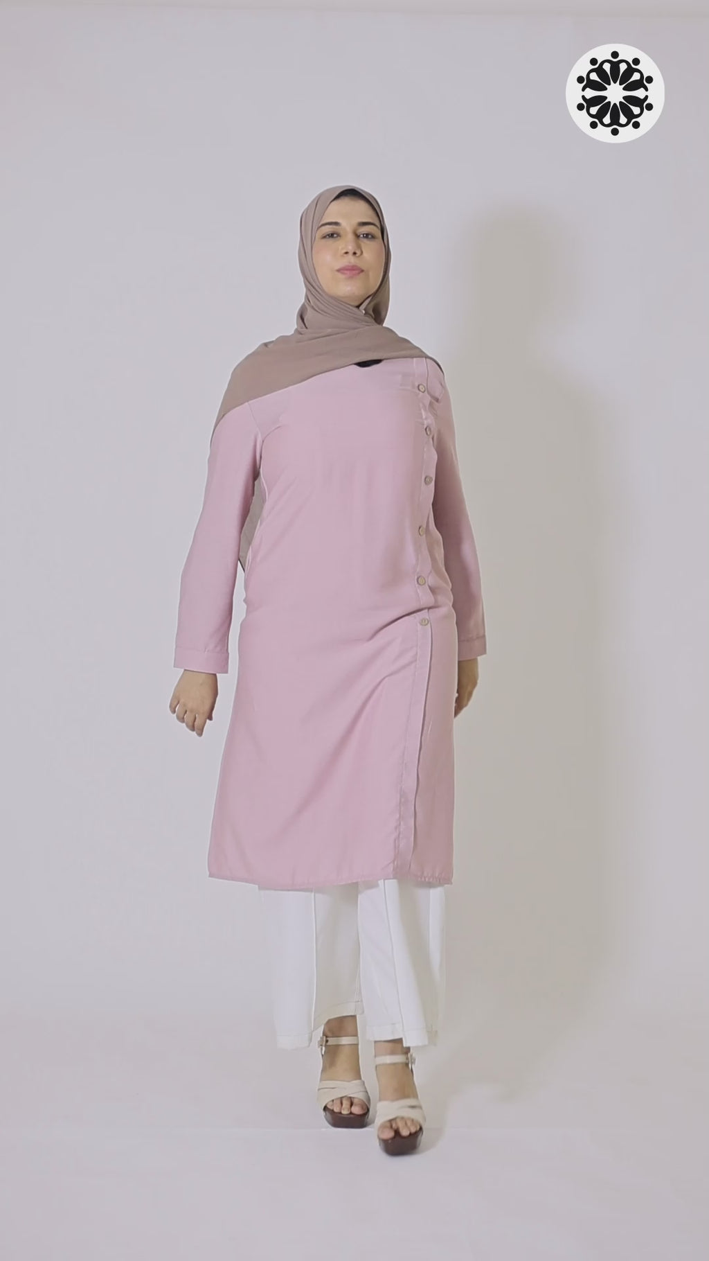 Rose Mist Ensemble Dress  