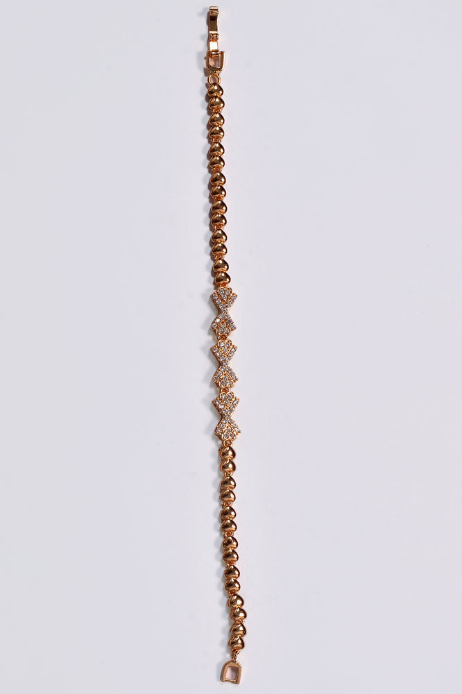 Sparkling Gold Chain Bracelet