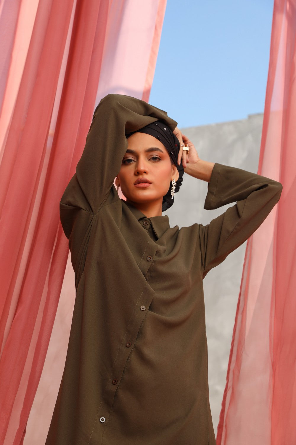 Long Buttoned Dresses