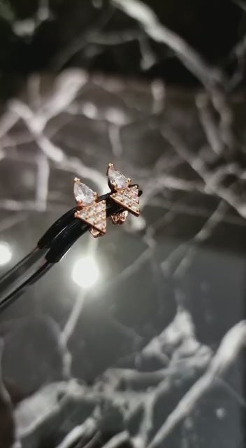 Diamond Star Stud Earrings  