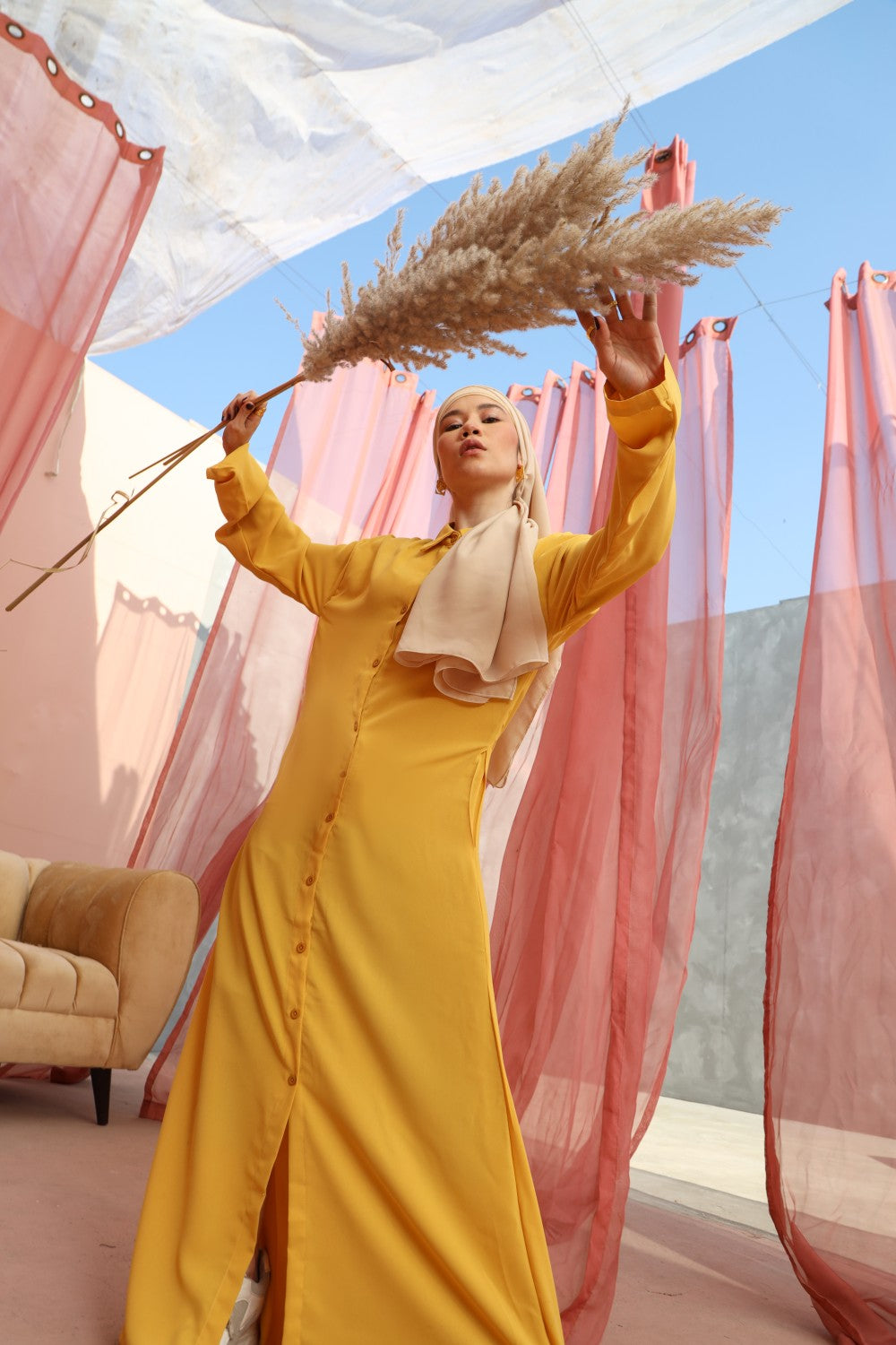 Long Buttoned Dresses