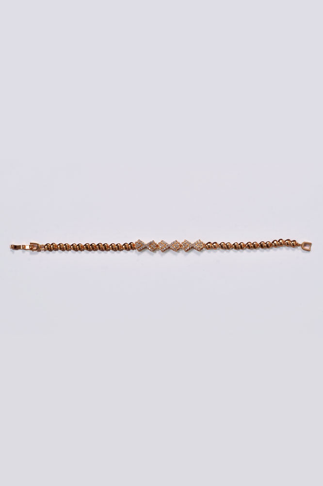 Sparkling Gold Chain Bracelet