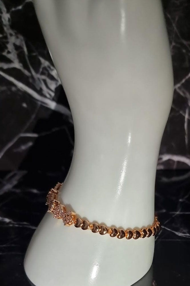 Sparkling Gold Chain Bracelet