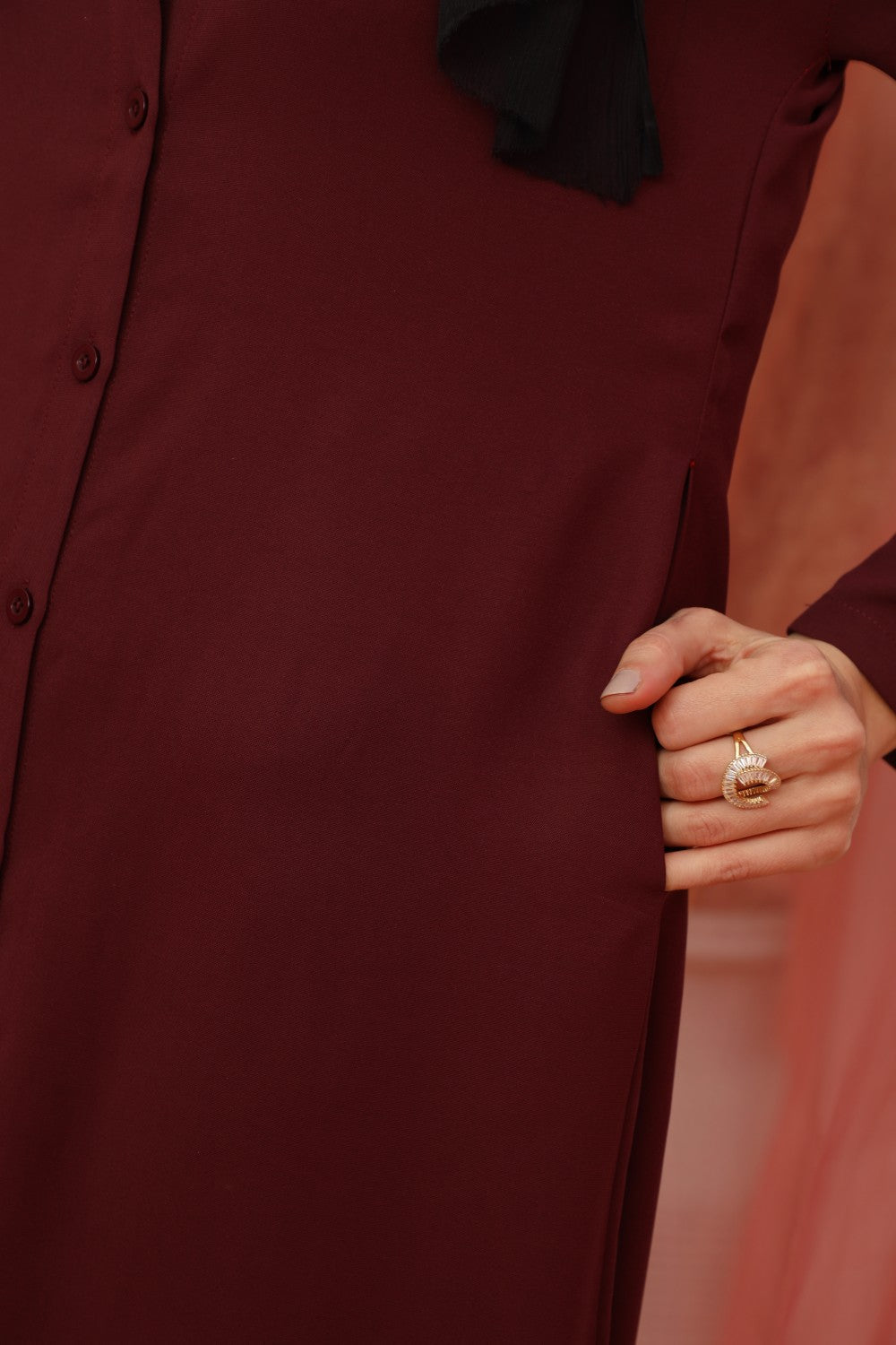 Long Buttoned Dresses