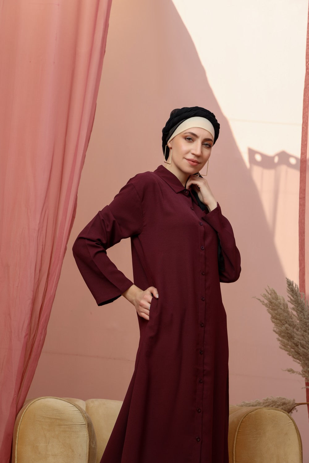 Long Buttoned Dresses