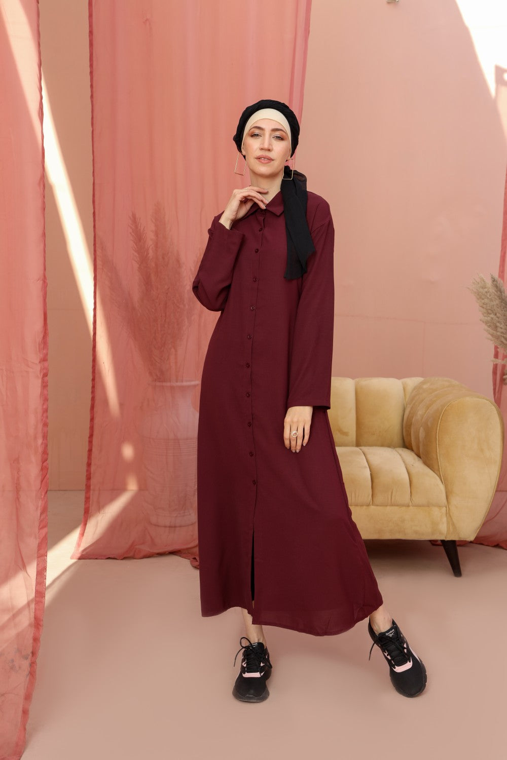 Long Buttoned Dresses