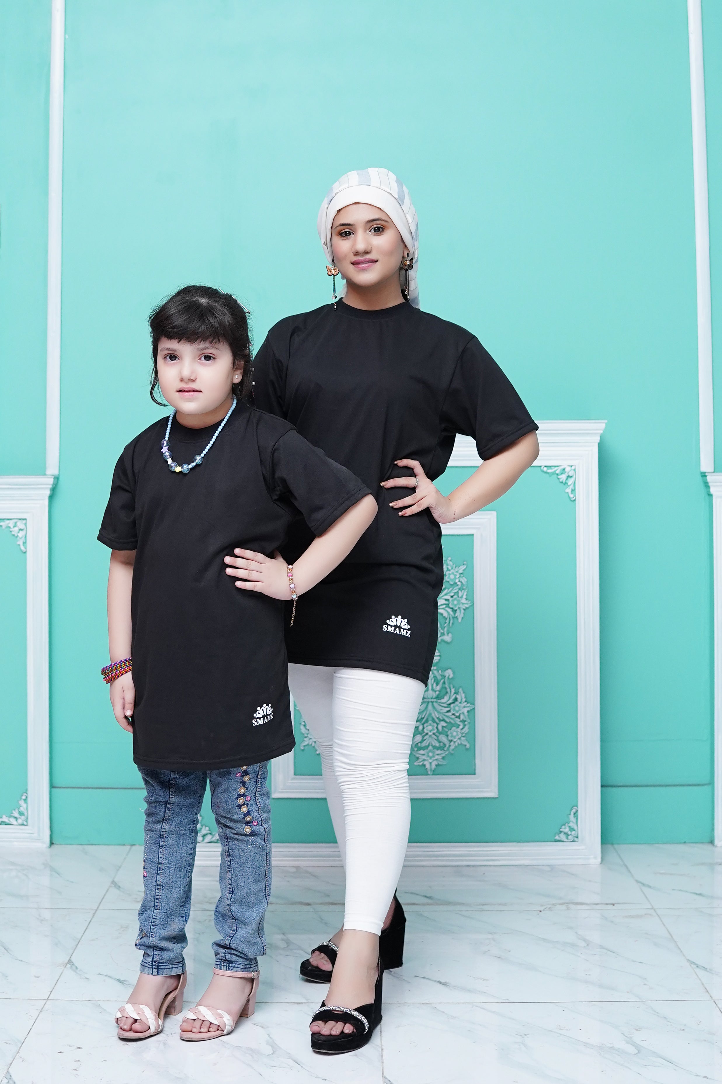 Girls Black LongT Shirt Size 9