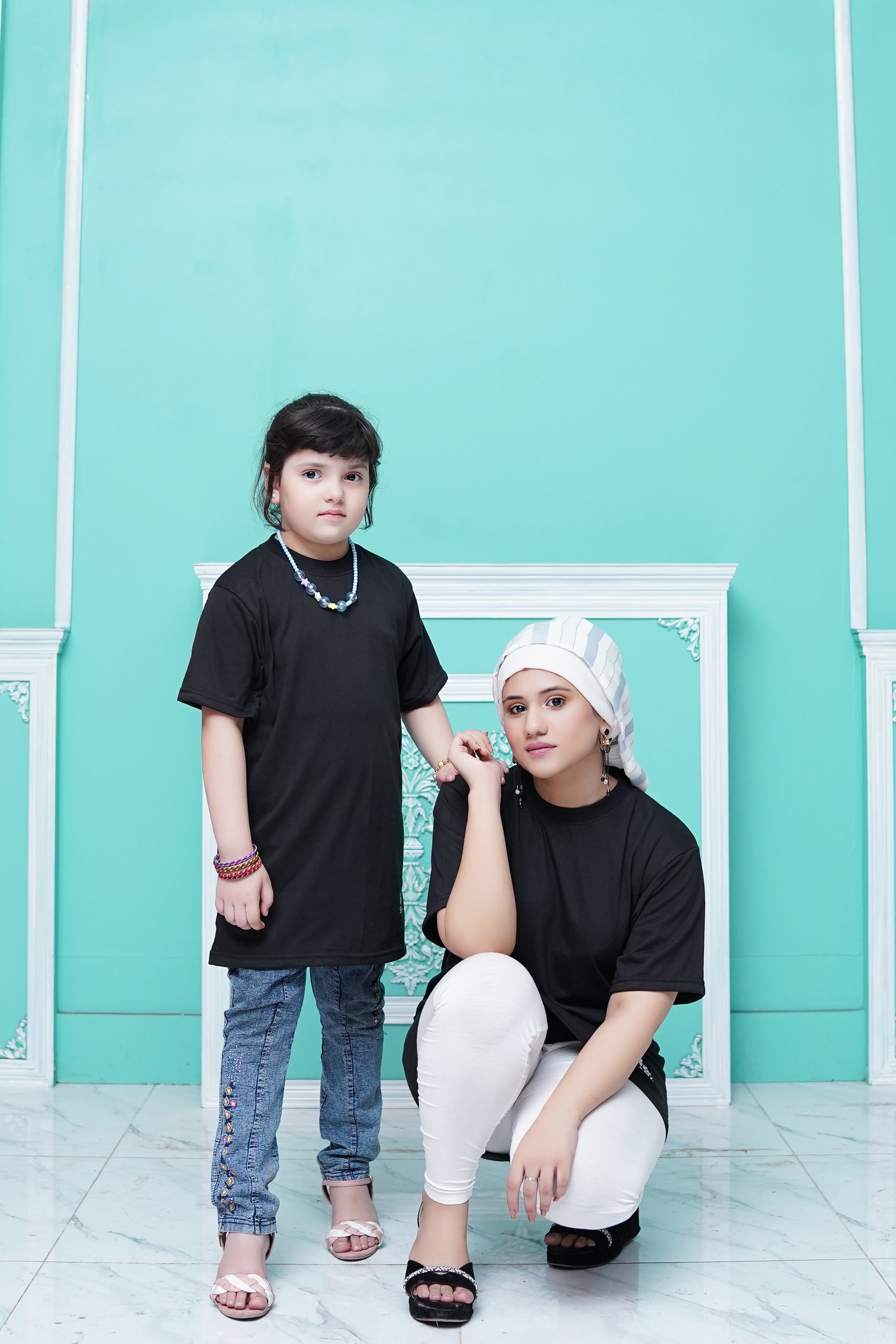 Girls Black LongT Shirt Size 11