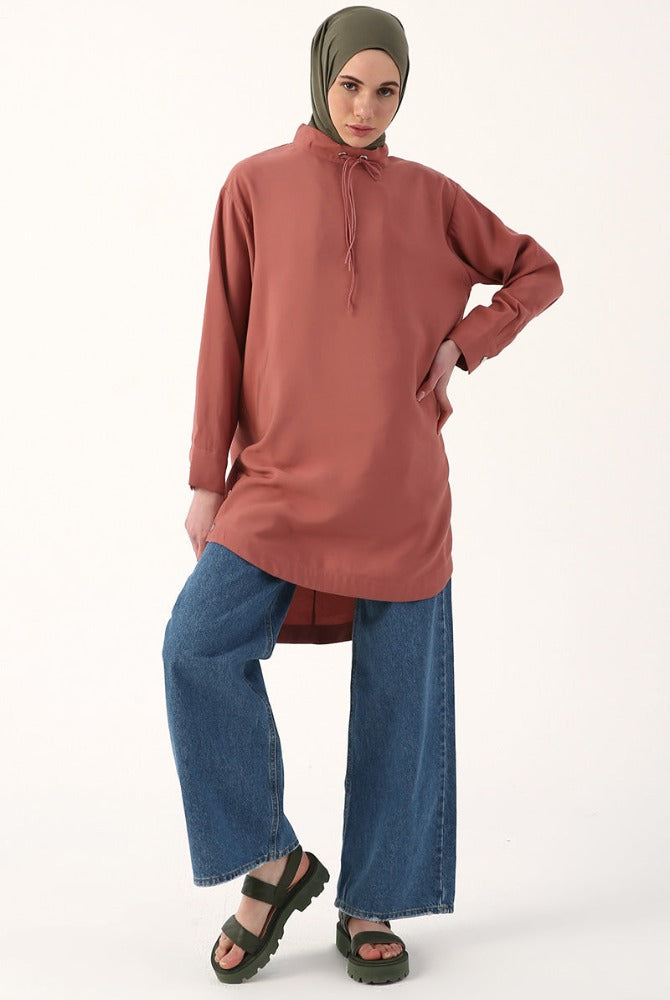 Pink Empire Shirt Dress Size XXL