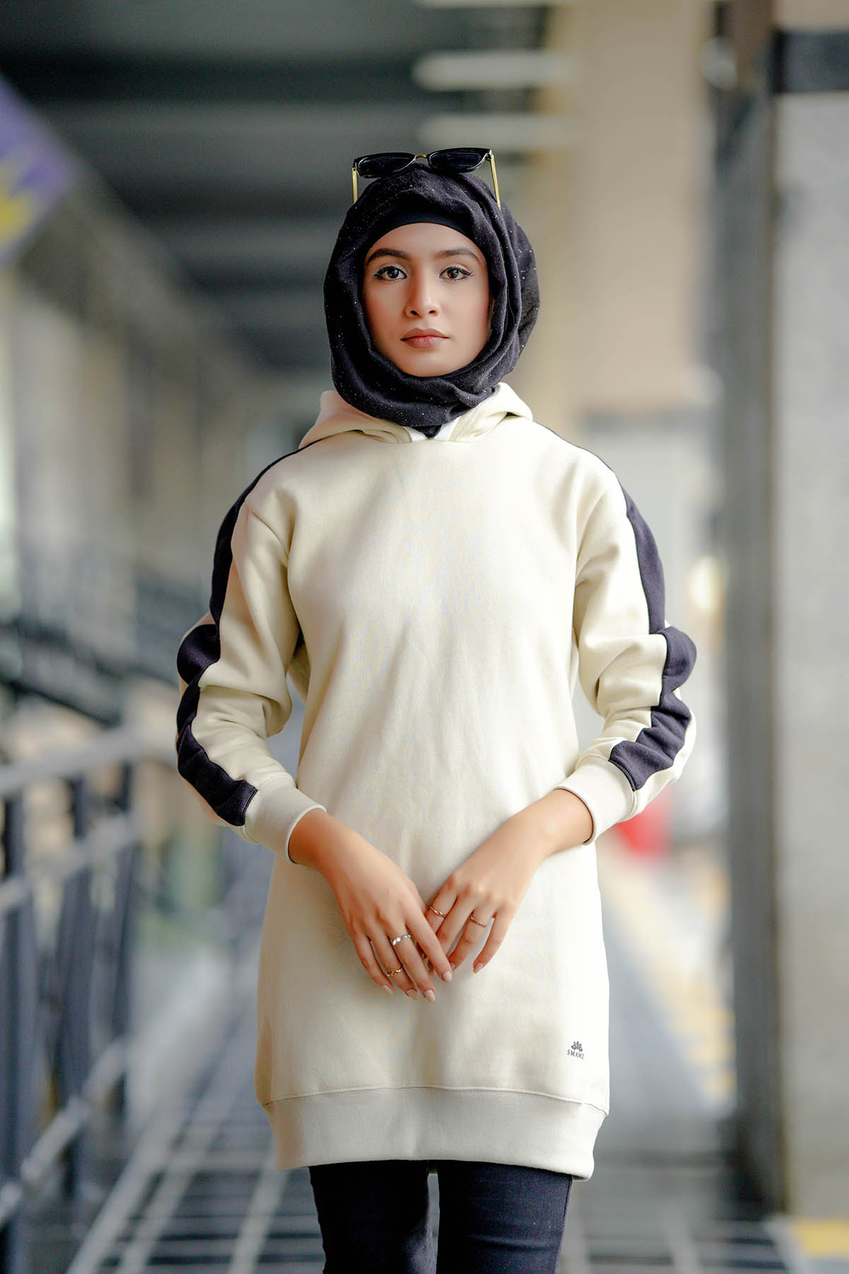 Cream Modest Hoodie