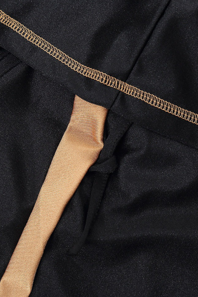 Black & Brown Modest Full-Coverage Swimwear Size XXL