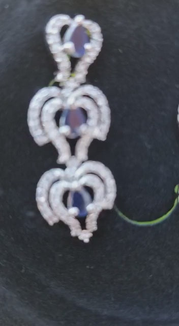 Blue Necklace and Earring Set  